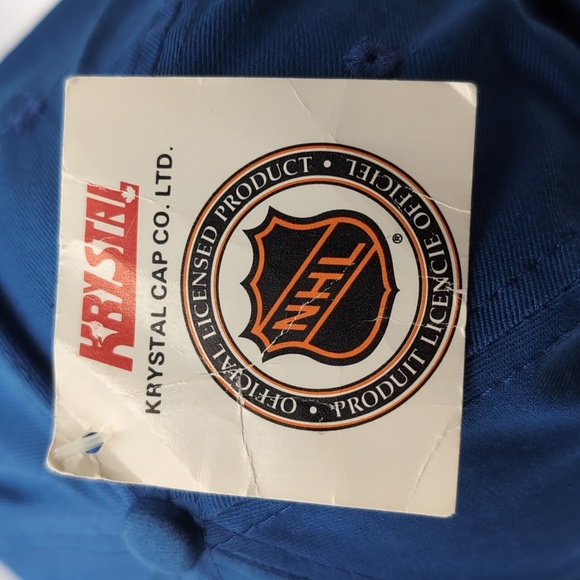 NHL| NWT Vintage NHL Edmonton Oilers Blue Sports Cap Snap Back - Picture 6 of 13